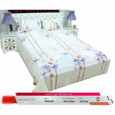 Classical Hometex Vrs Satine Print Bed Sheet image