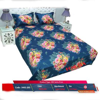Classical Hometex Vrs Satine Print Bed Sheet image