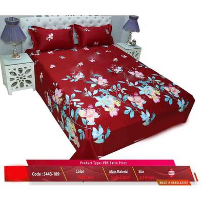 Classical Hometex Vrs Satine Print Bed Sheet image