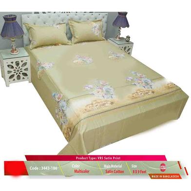 Classical Hometex Vrs Satine Print Bed Sheet image