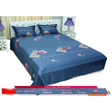 Classical Hometex Vrs Satine Print Bed Sheet image