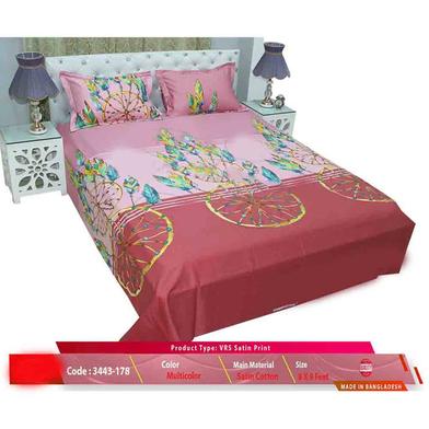 Classical Hometex Vrs Satine Print Bed Sheet image