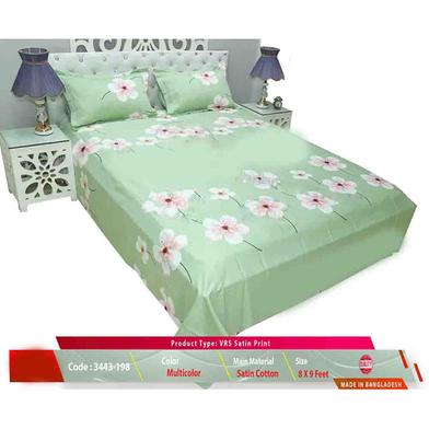 Classical Hometex Vrs Satine Print Bed Sheet image