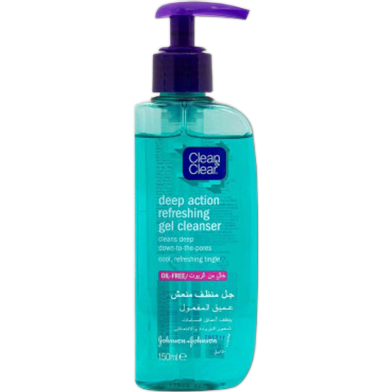 Clean And Clear Deep Action Refreshing Gel Cleanser-150 ml image