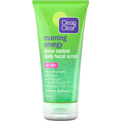 Clean and Clear Morning Energy Shine Control Daily Facial Scrub – 150ml image