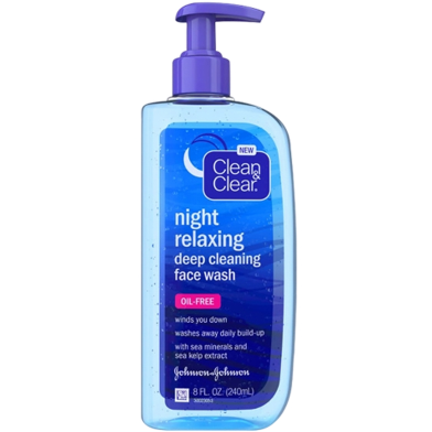 Clean and Clear Night Relaxing Deep Cleansing Face Wash 240ml image