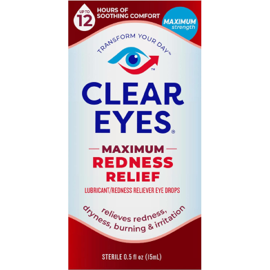 Clear Eyes Maximum Redness Relief Eye Drops 15 ml -464884531 image