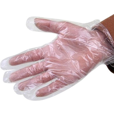Clear Gloves 100 Pcs Large Polyethylene Gloves image
