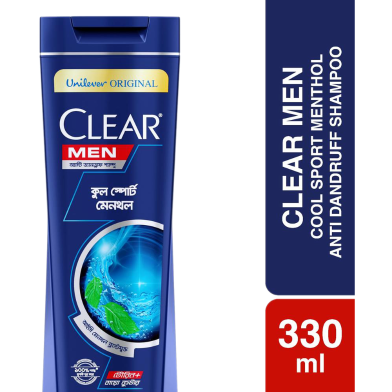 Clear Shampoo Men Cool Sport Menthol Anti Dandruff - 330ml image