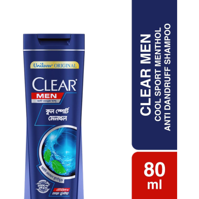 Clear Shampoo Men Cool Sport Menthol Anti Dandruff - 80ml image
