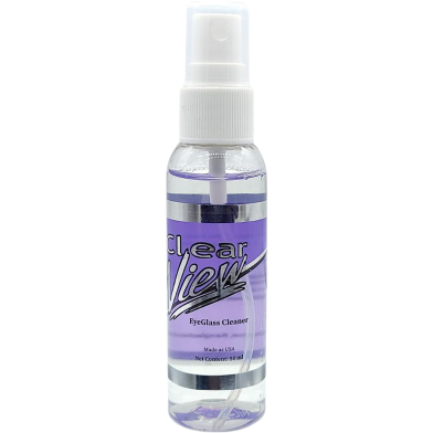 Clear View Premium Anti-Streak Eyeglass Sunglasses Lens Cleaner Spray With Flavor Sunglasses Cleaning Kit image