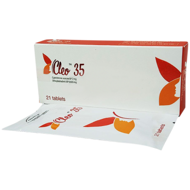 Cleo 2 mg, 35 mcg Tablet 21's Strip image
