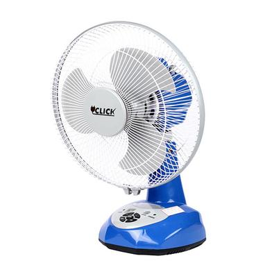 Click Rechargeable Table Fan - 14 inch (Blue) - USB Charger image