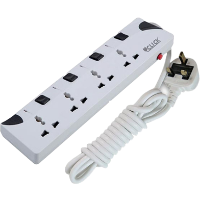 Click Safe Extension Cord 3pin 4Skt 5Yard image