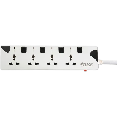 Click Safe Extension Socket 4 SKT, 2 Pin, 3 Yard image