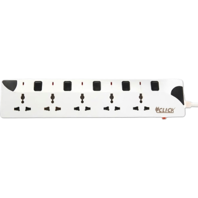 Click Safe Extension Socket 5 SKT, 2 Pin, 3 Yard image