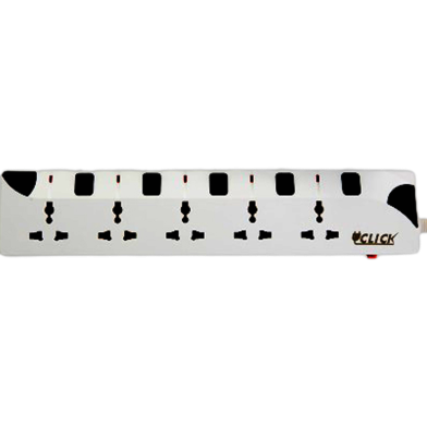 Click Safe Extension Socket Multiplug 2 Pin 5 Soket 3 Yards image
