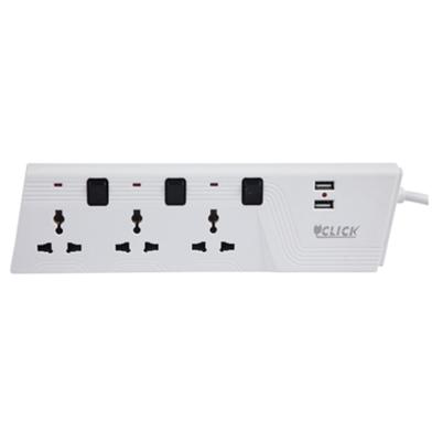 Click Super Multiplug (3skt 2P 3y) USB image