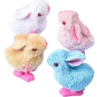 Clockwork Plush Rabbit Simulation Animal Plush Jumping Stail Children's Toys 1 Pcs image