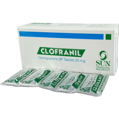 Clofranil 25 mg Tablet 10's Strip image