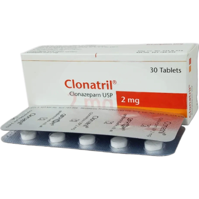 Clonatril 2 mg Tablet 10's Strip image
