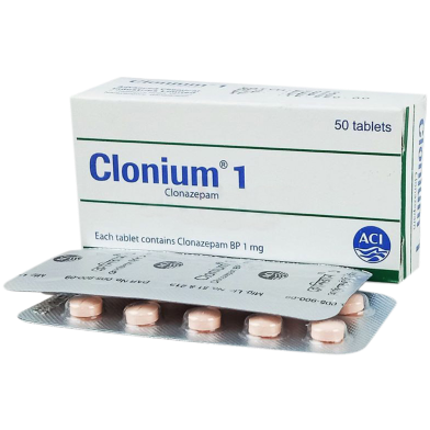 Clonium 1 mg Tablet – 10's Strip image