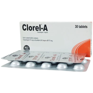 Clorel A 75mg Plus 75mg Tablet 10's Strip image