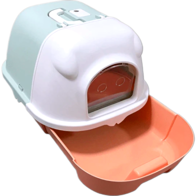 Closed Odor Control Cat Litter Box with Full Cover -(38*41*53) image