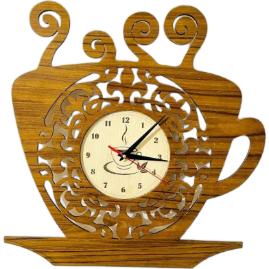 Coffee Cup Shape Wall Clock image