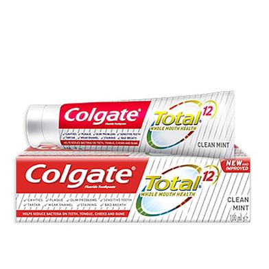 Colgate Clean Mint Total 12 Fluoride Toothpaste 100 ml image