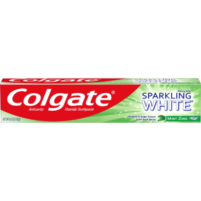 Colgate Sparkling White Mint Zing 113 gm image