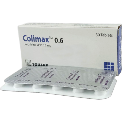 Colimax 0.6 mg Tablet 10's Strip image
