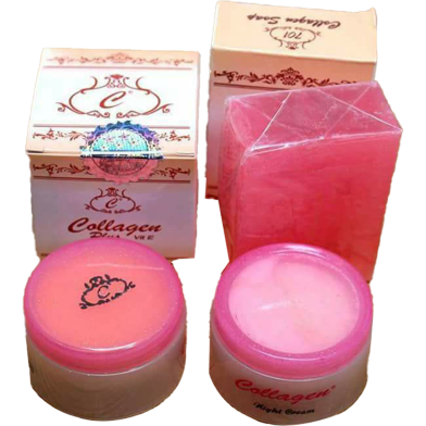 Collagen Plus Vit E Day Cream, Night Cream and Soap Full Set -3 Pcs image