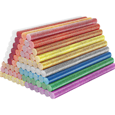 Colored Hot Melt Glue Sticks - 12 Pcs image
