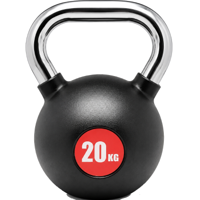 Colorful Kettlebell Dumbbell Solid 20 kg Cast Iron Kettlebell Rubber Coated image