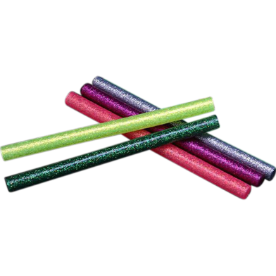 Coloured Adhesive Glitter Glue Sticks set 7 mm , 5 pcs image