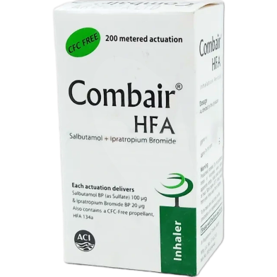 Combair (100 Mcg, 20 Mcg)/Puff Inhaler 200 Metered Doses image