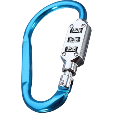 Combination Hook Buckle Alloy Padlock Key Organizer Hook Not For Climbing 1Pcs image