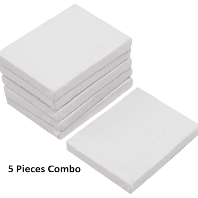 Combo of 12/12 Inches Drawing Canvas White - 5 Pcs image
