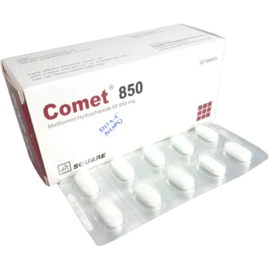Comet 850 mg Tablet 10's Strip image