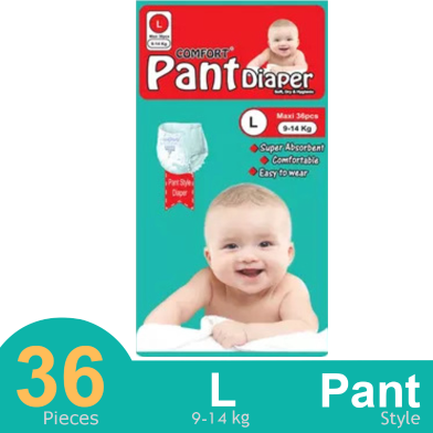 Comfort Baby Diaper Pant L (9-14 kg) - 36 Pcs image