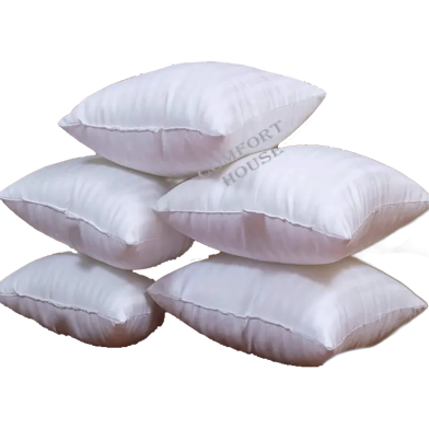 Comfort House Fiber Cushions Pure White 20x20 Inch Set of 5 image