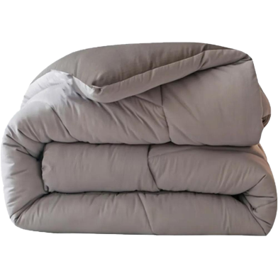 Comfort House Solid Color Luxury Lightweight Comforter Super Single Size - Grey image