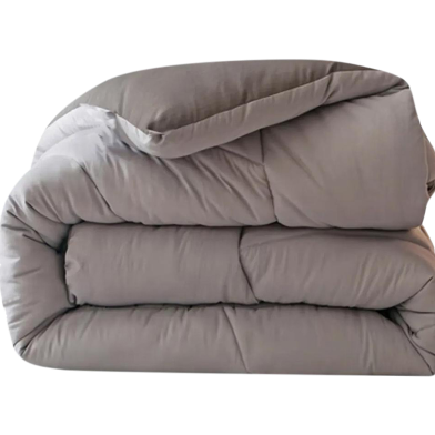 Comfort House Solid Color Luxury Lightweight Comforter King Size - Grey image