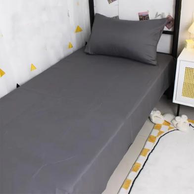 Comfort House Single Size Gray Colour Bed Sheet With Pillow Cover Slide 4