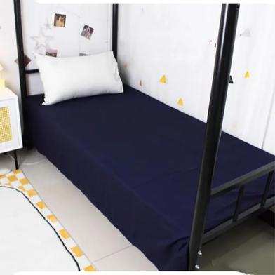 Comfort Single Size Solid Colour Bed Sheet For Hostel image