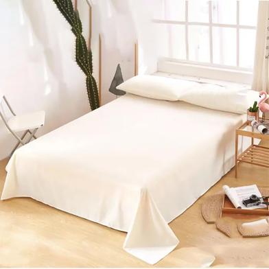 Comfort House Solid Colour King Size Bed Sheet With 2 Pcs Pillow Cover image