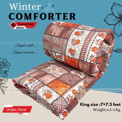 Comforter For Winter King Size Exclusive Comforter With Full cotton fabric 84*90 inch image