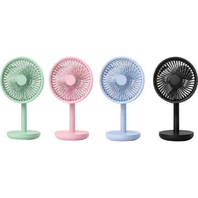 Compact Portable Table Fan – 1200mAh Battery, 4-Speed Silent Cooling Fan image