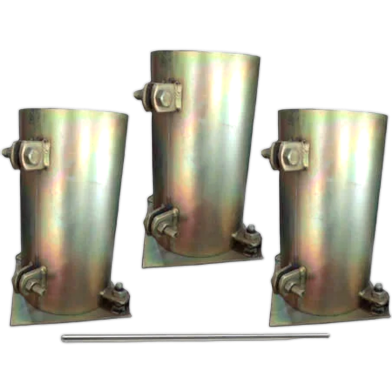 Concrete Cylinder Molds 1 Set 6x12 Inch 3 Cylinder Plus 1 Rod image